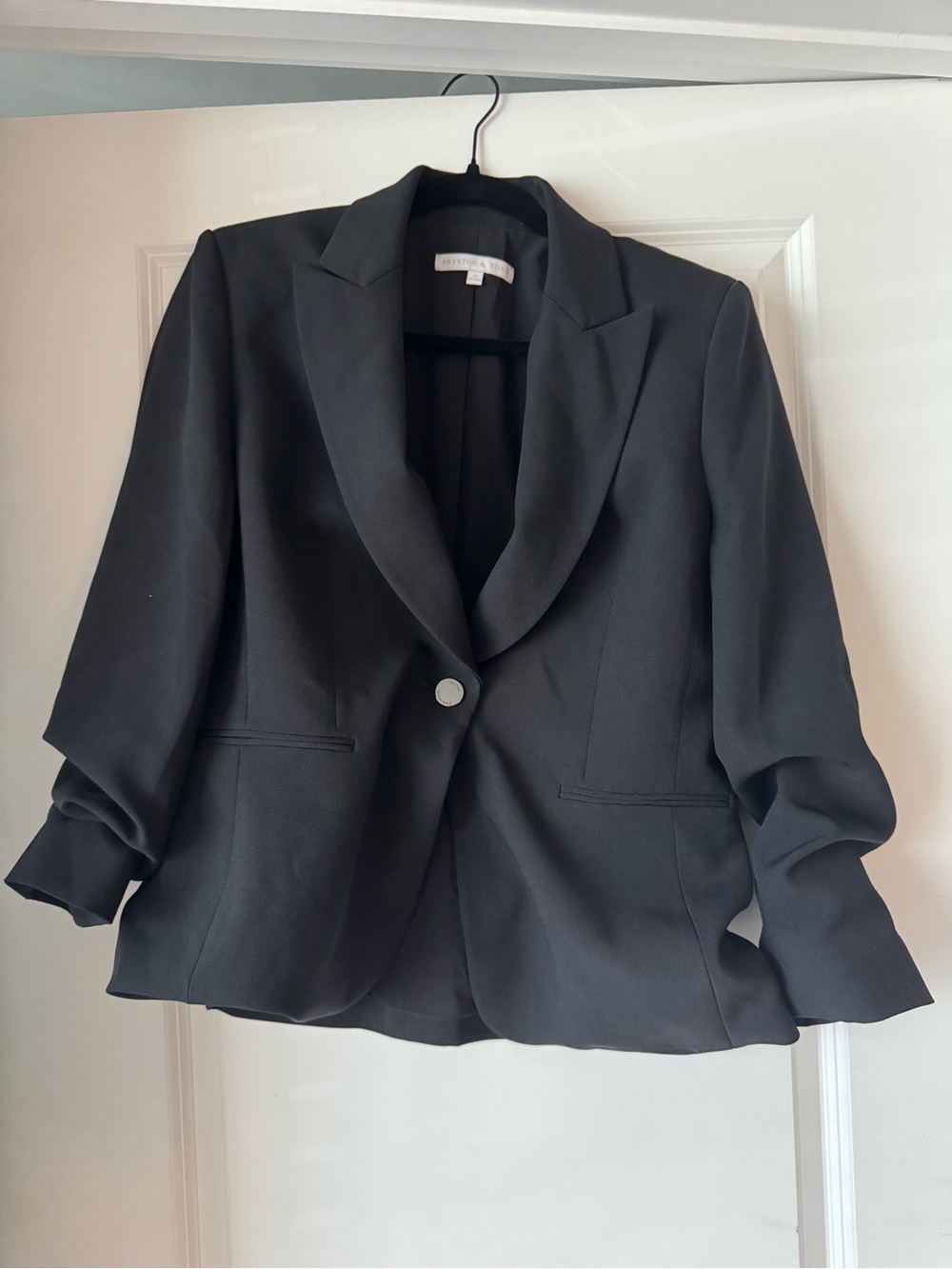 Preston & York Black Single-Button Women's Blazer